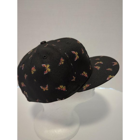 New Era Black Arizona Diamondbacks Fitted Hat with Butterfly Pattern - Picture 4 of 5